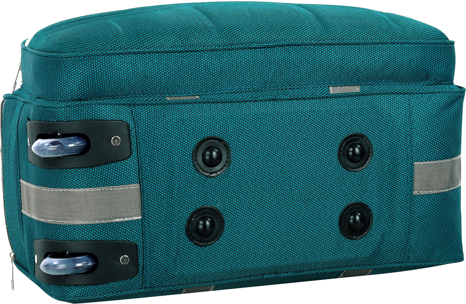 Image of Lifox (Expandable) 65L Duffel Bag Polyester Softsided Cabin size 2Wheels - Green - Large Capacity Duffel With Wheels (Strolley)