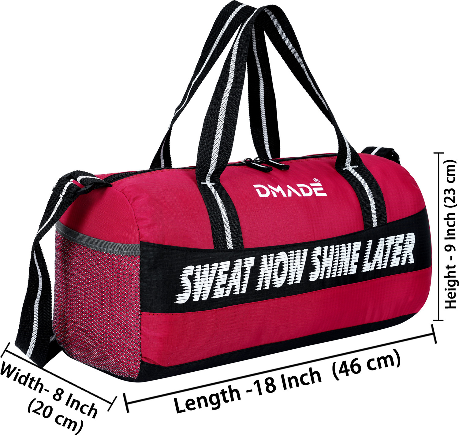 Image of Dmade Gym Bag With Separate Shoe Compartment Unisex Kit Bag Gym Duffel Bag