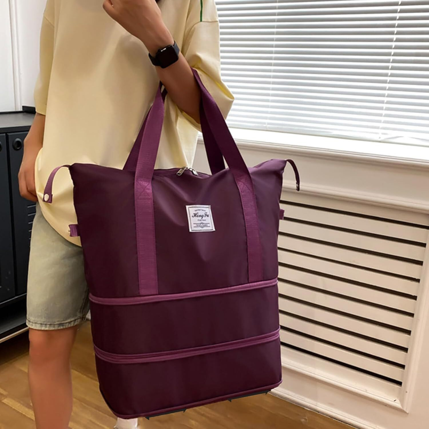 Image of MANIYA ENTERPRISE (Expandable) Duffel Trolley Bags for Travel,Luggage Bags for Travel,Rolling Duffle Bag Duffel With Wheels (Strolley)