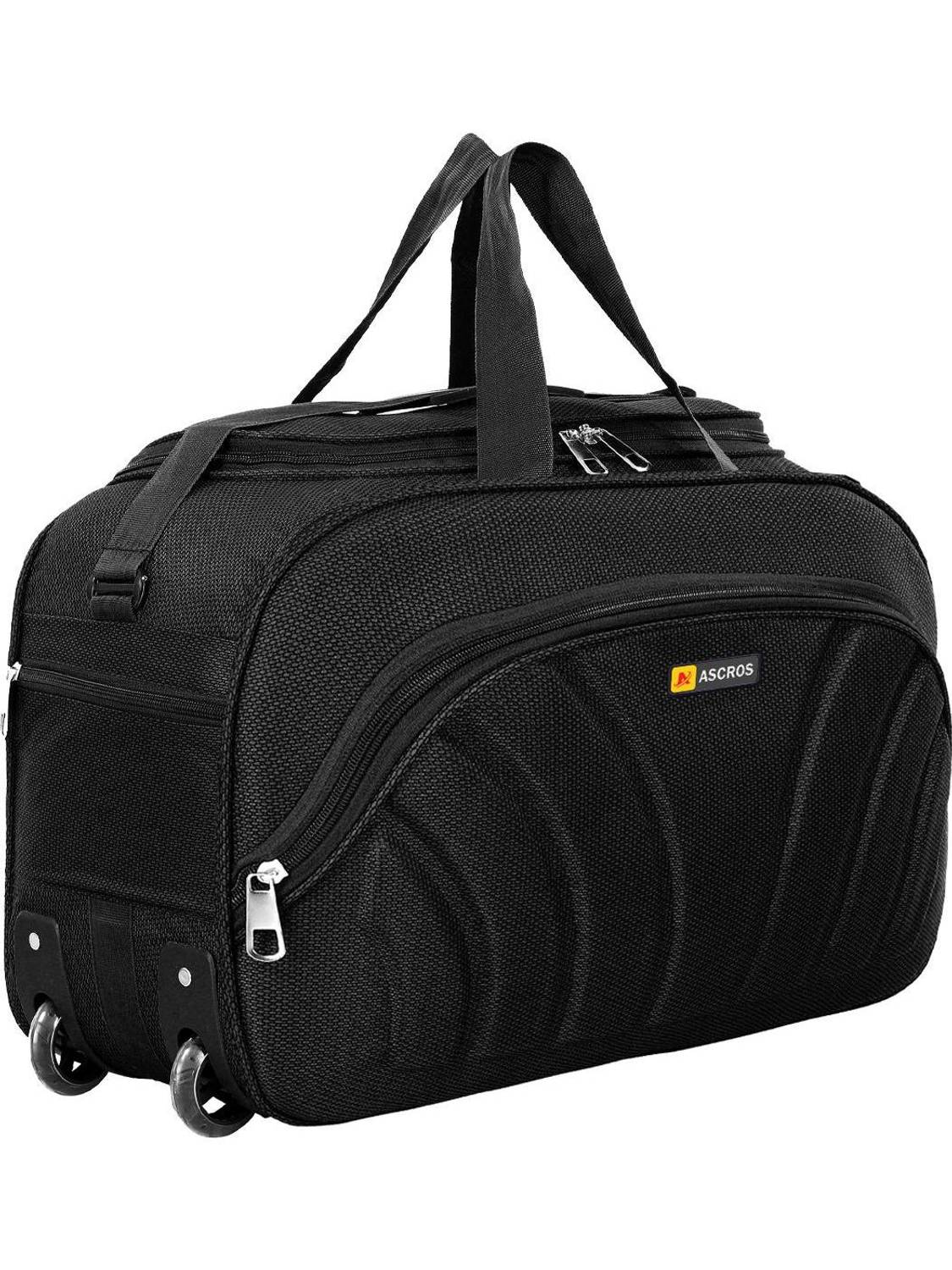 ASCROS Light weight travel luggage bag with wheels for Men & Women Duffel With Wheels (Strolley)