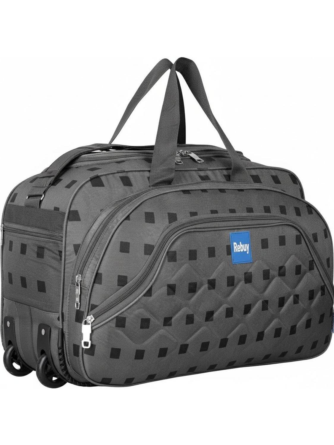 ReBuy (Expandable) Luggage Duffle Travels bag Men and Women 2 Trolley Duffel Without Wheels