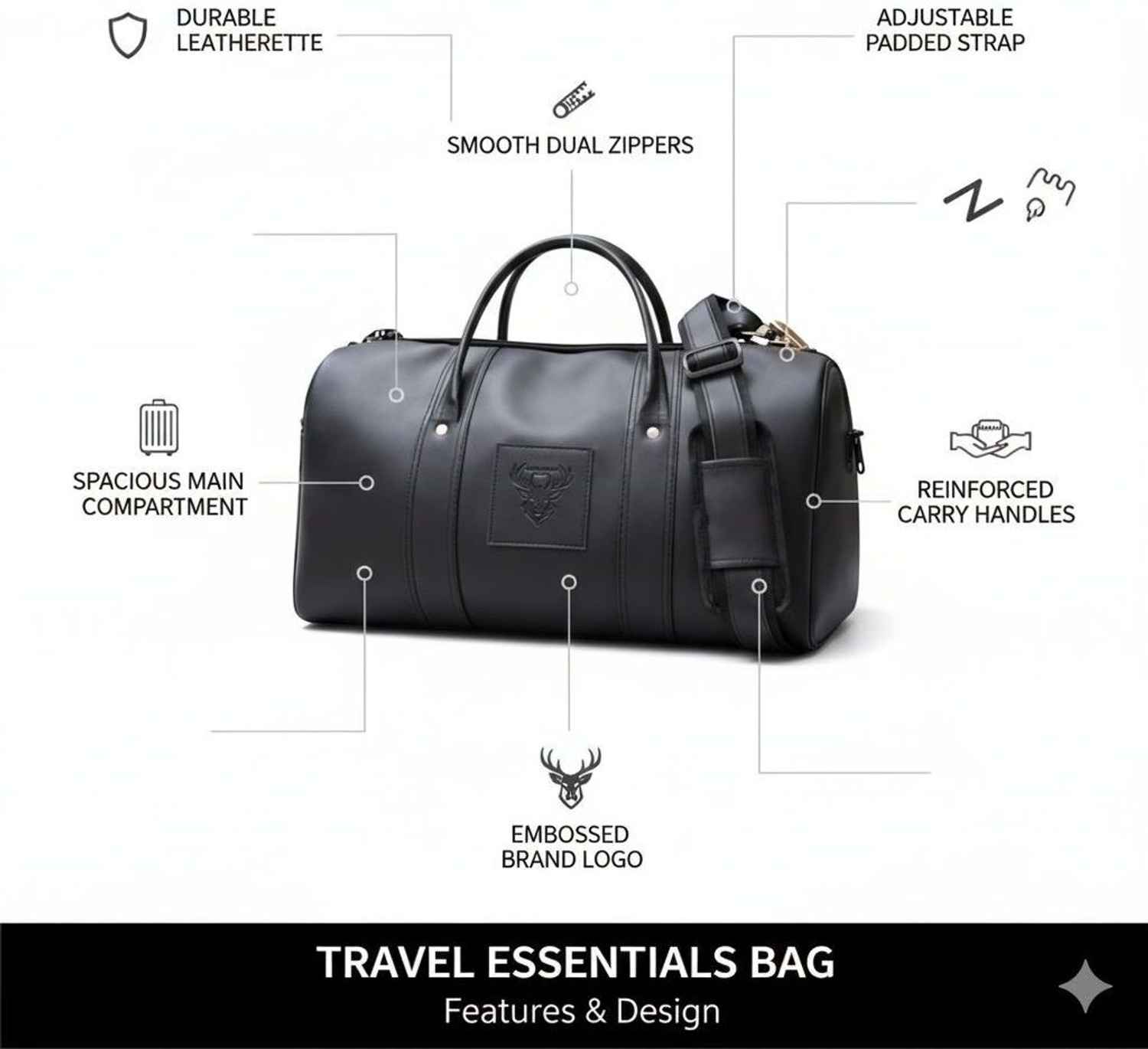 Image of Evokee EV001 Gym Duffel Bag