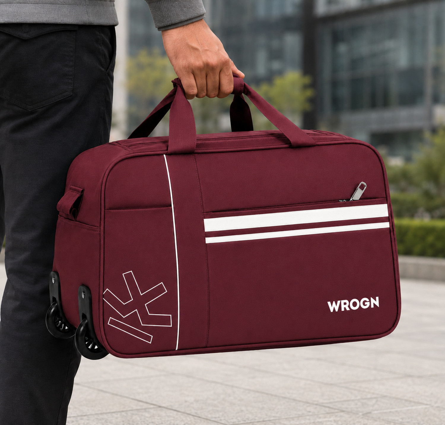 Image of WROGN (Expandable) WRN-75L 2.0 24 INCH WHEEL DUFFLE Traveling Tours & Travel Duffel Duffel With Wheels (Strolley)