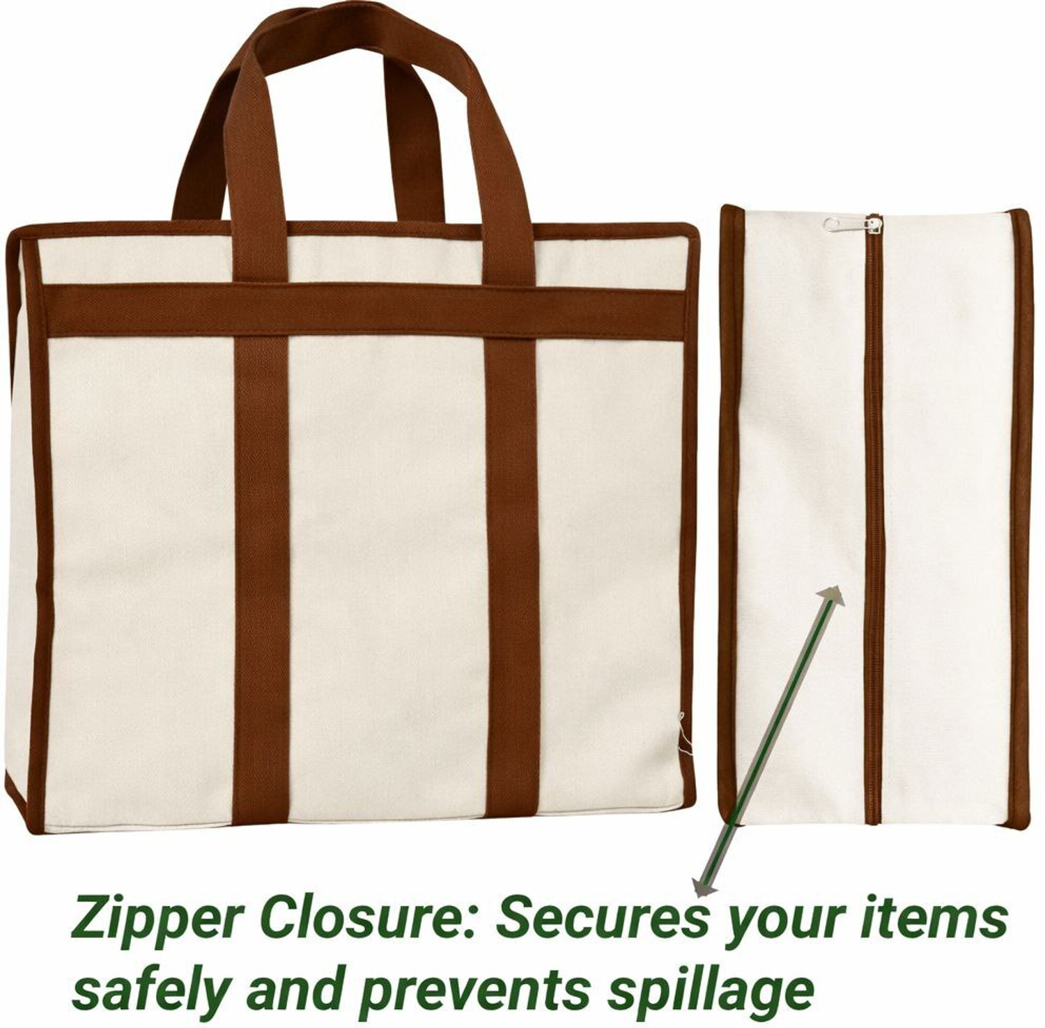 Image of BAZERA Grocery Bag Foldable Large Bag Big Organizer for Clothes, 100 % Canvas fabric Duffel Without Wheels