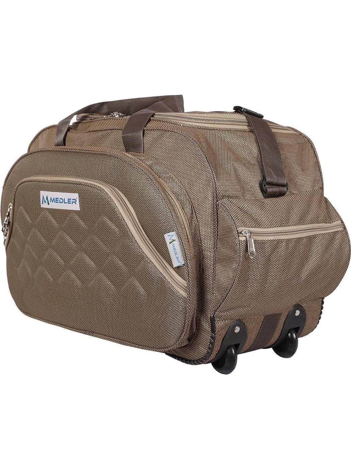 MEDLER (Expandable) DUFFELPRO-BEIGE Duffel With Wheels (Strolley)