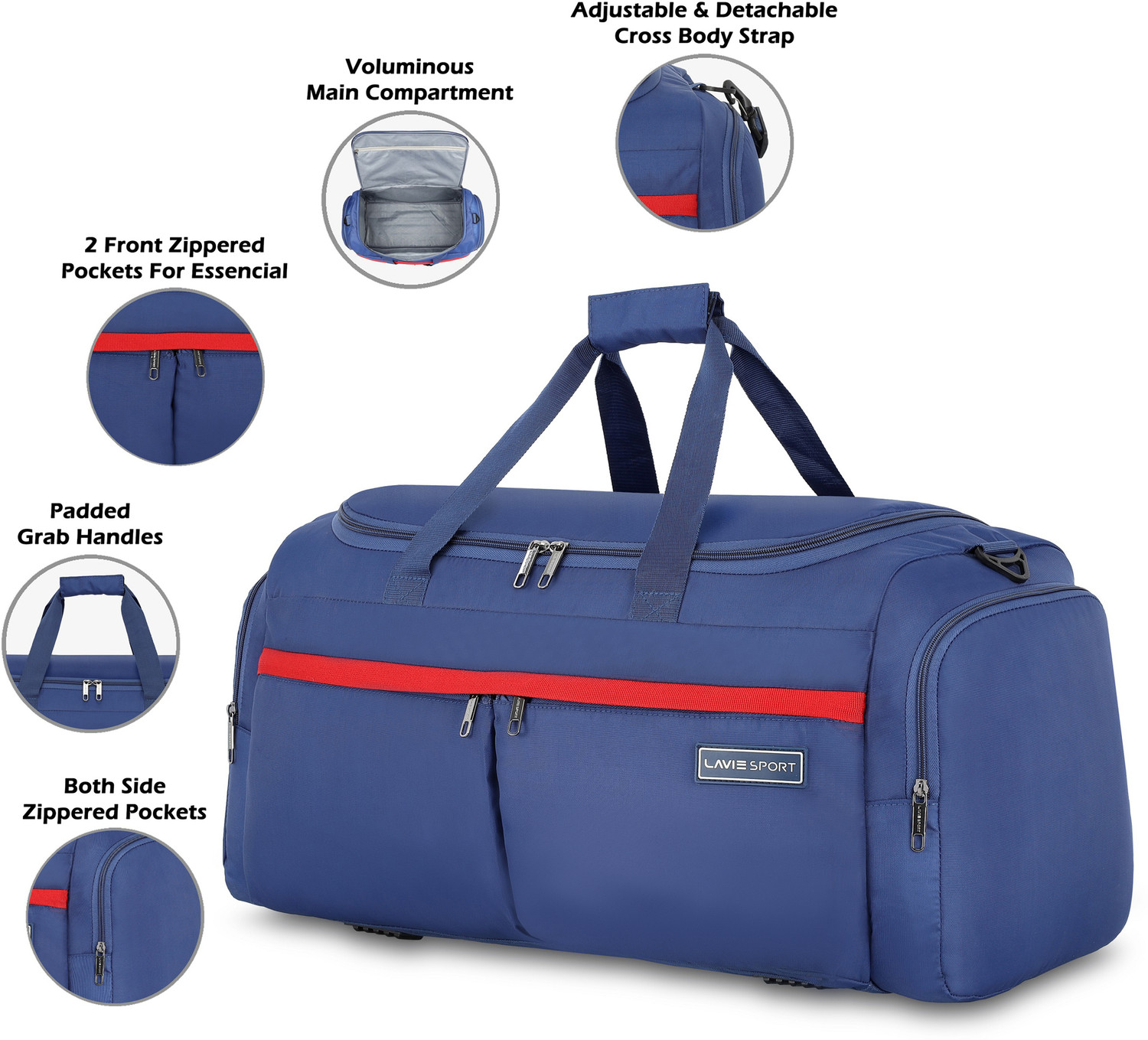 Image of Lavie Sport Epitome Large Airbag Gym Duffel Bag