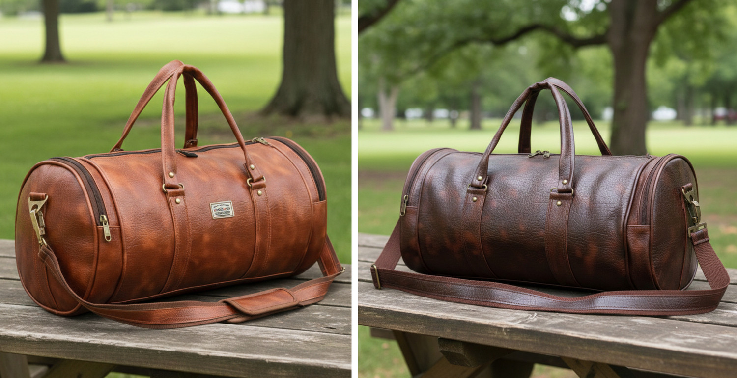 Image of EARLYHEX Premium Leatherite Travel & Gym Duffle Bag | Unisex Travel Bag Gym Duffel Bag