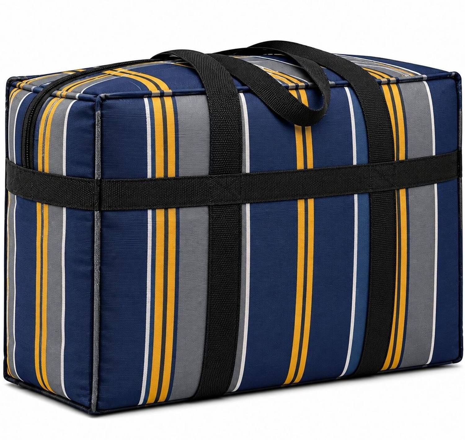 BAZERA Heavy-Duty Denim Storage Bag for Clothes, Blankets & Travel Duffel Without Wheels