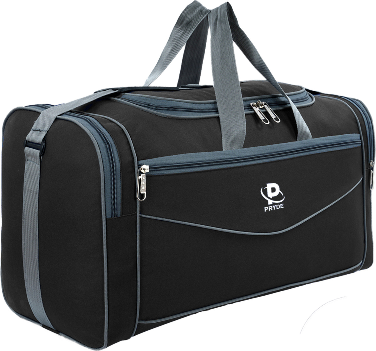 Image of pryde 60 L Hand Duffel Bag - Hand Duffel Bag Polyester Waterproof Duffle Bag For Easy Travelling - Black - Large Capacity