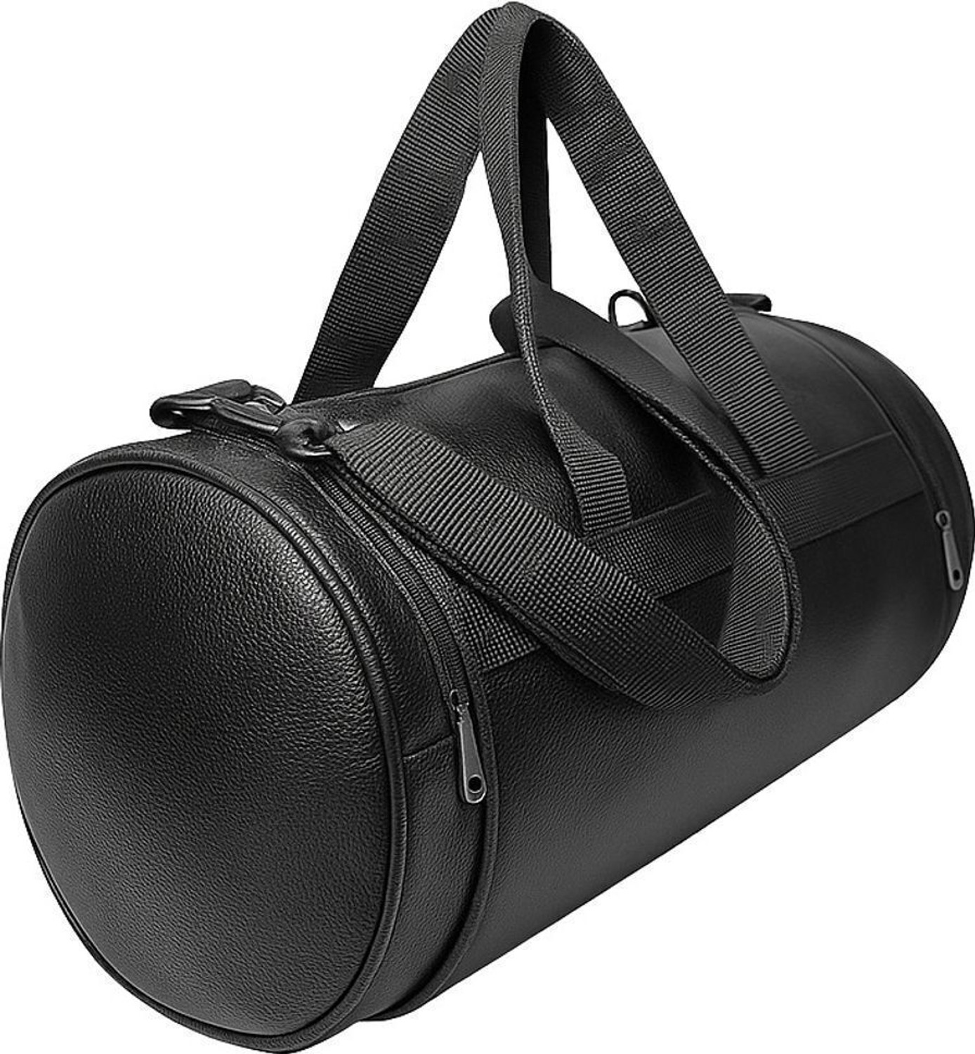 Image of Black Dot Leather Gym Bag, Hand Duffle Bag, Shoulder Bag Gym Duffel Bag
