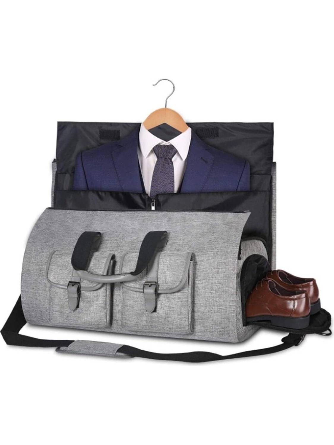 HANDCUFFS Convertible Large Size Garment Duffel Bag For Travel Duffel Without Wheels