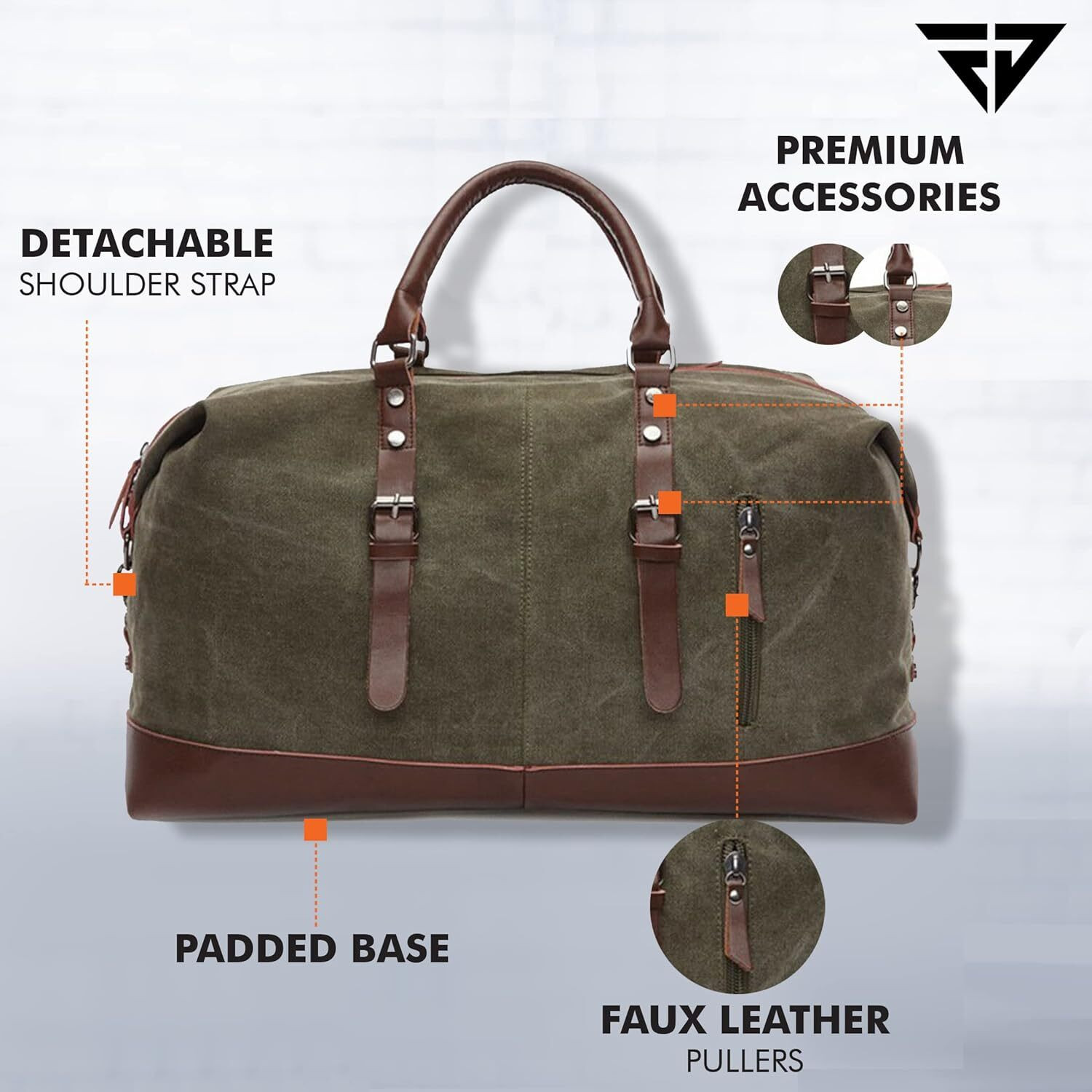 Image of FUR JADEN DUFF50 Green Duffel Without Wheels