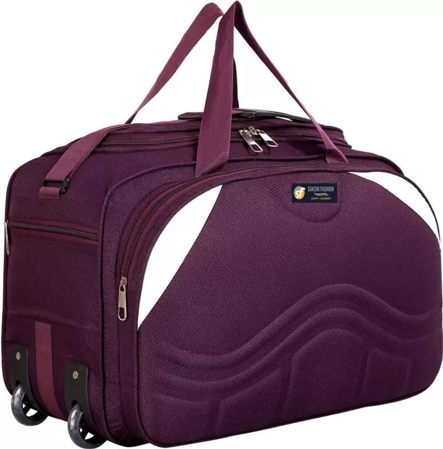 Image of SAKSHI FASHION (Expandable) SE Fabric Travel for Men and Women Duffel With Wheels (Strolley)