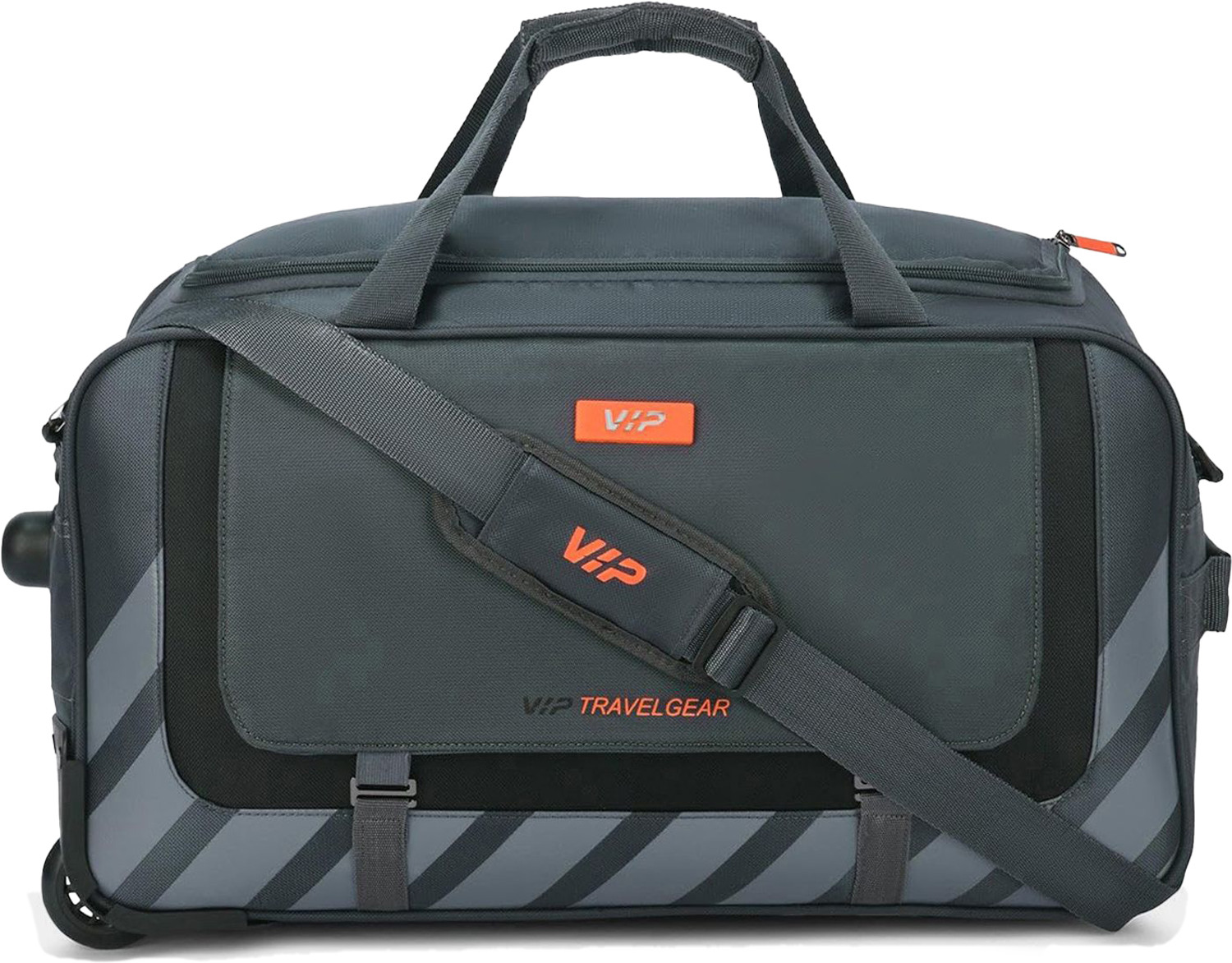 Image of VIP Tourish Dft 58cm Grey Duffel With Wheels (Strolley)