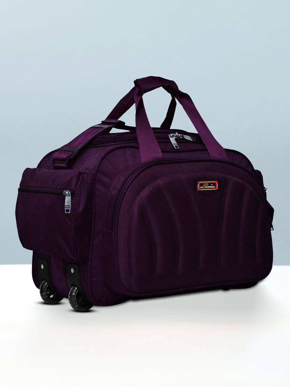 Inte Enterprises Xfactor Waterproof Polyester Lightweight 60L Travel Bag Duffel With Wheels (Strolley)