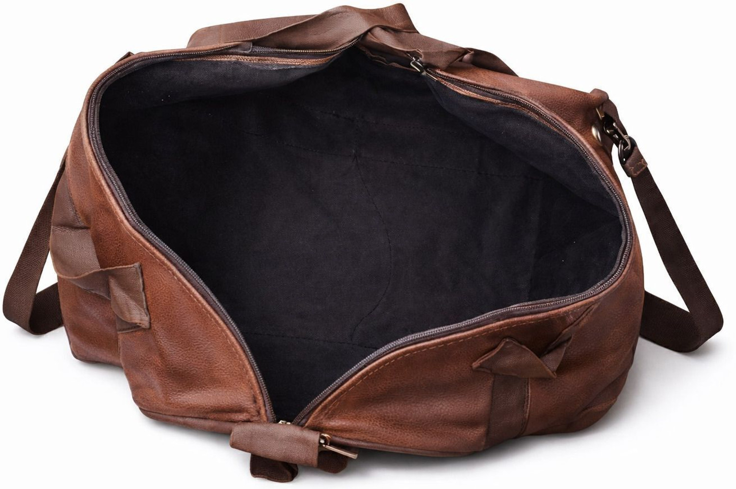 Image of Leatherette Duffle Bag Gym Duffel Bag