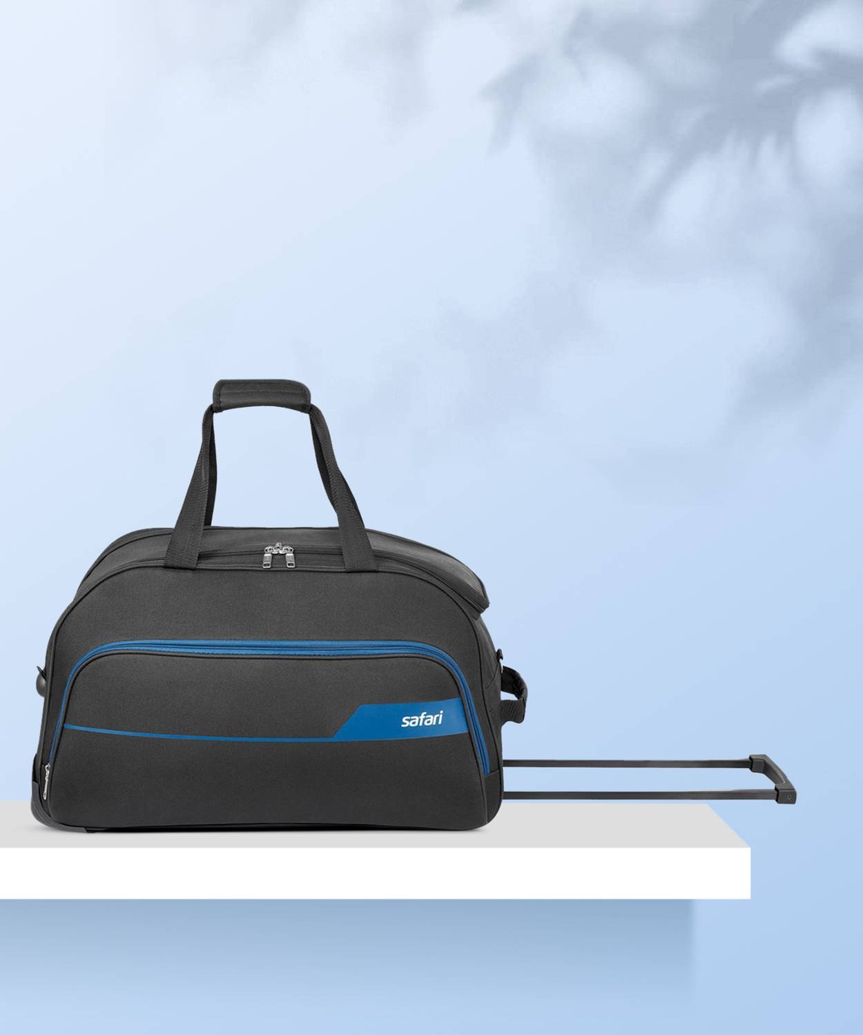 SAFARI 55 L Strolley Duffel Bag - LIRA 55 RDFL - Black - Regular