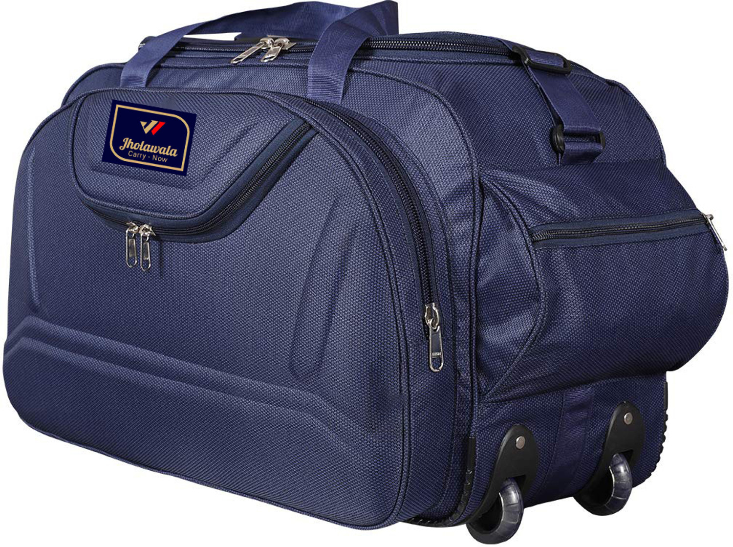 Image of Jholawala (Expandable) 61.9 L Premium quality Blue duffel bags Duffel With Wheels (Strolley)