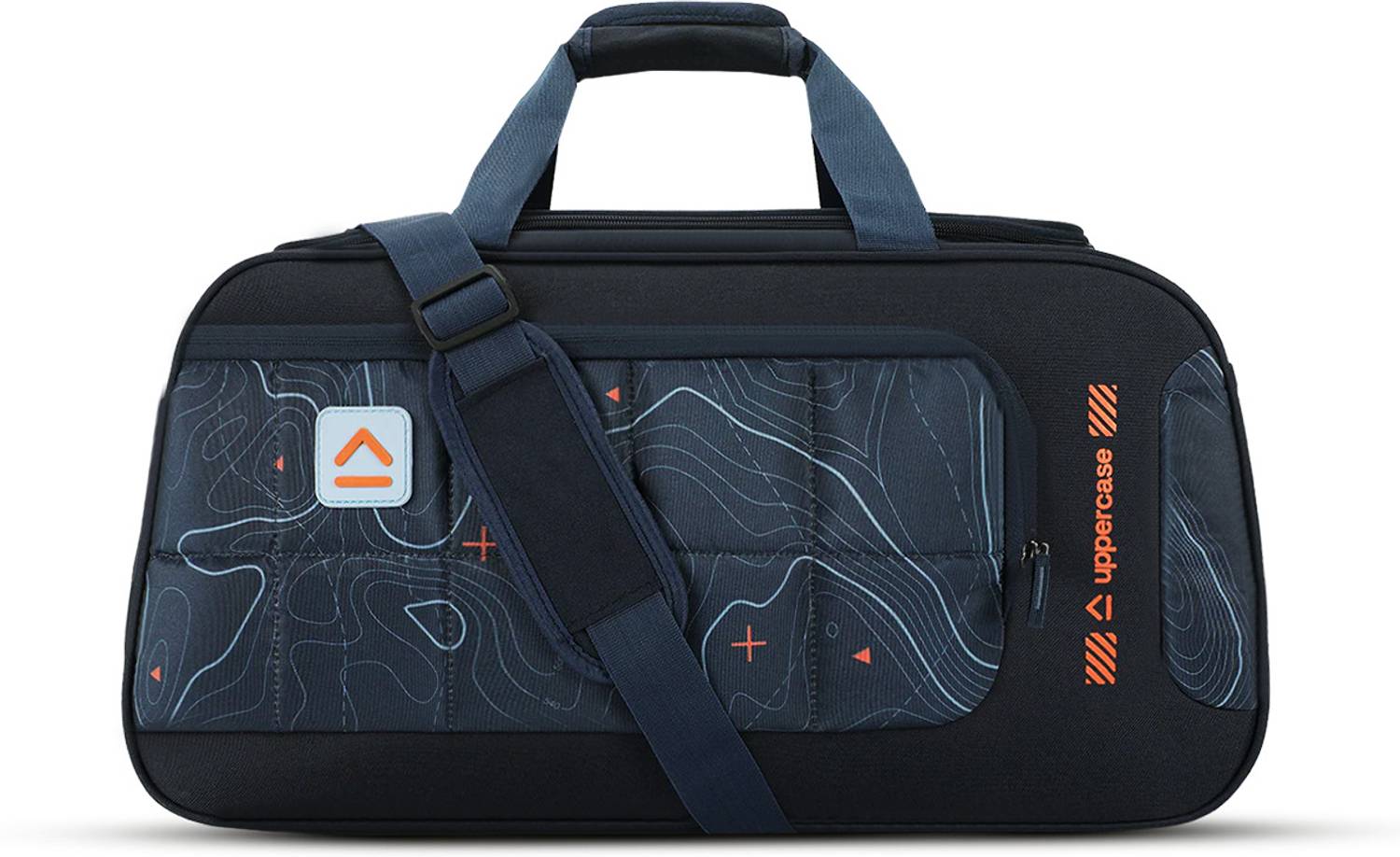 Uppercase (Expandable) Topo 55cm Bag for Men & Women PVC Pocket Inside Duffel Without Wheels