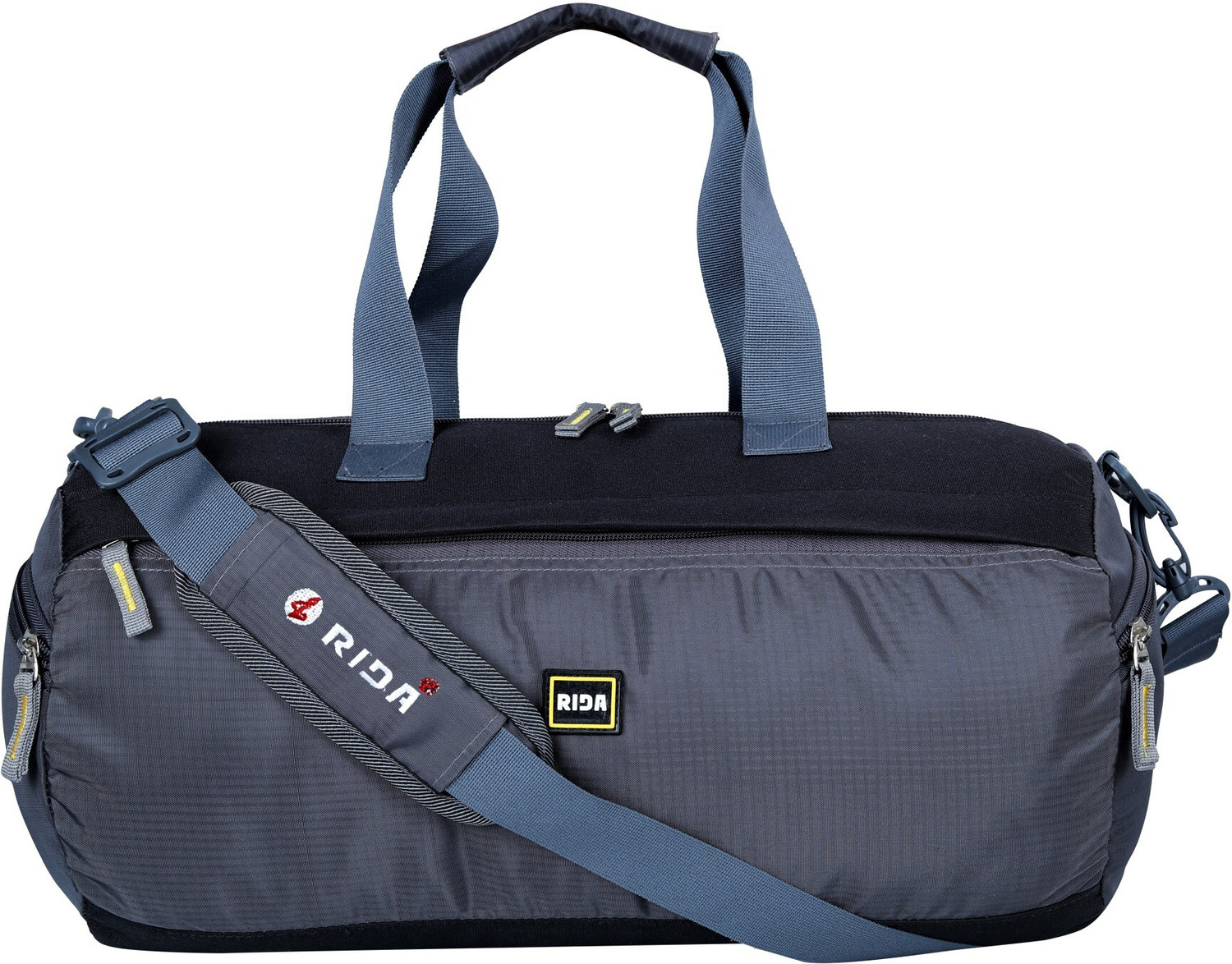 Image of RIDA Gym Duffle Bag Waterproof Large Sports Bags Travel Duffel Bags with Shoes Compartment Weekender Overnight Bag Men Women 40L Grey Duffel Without Wheels