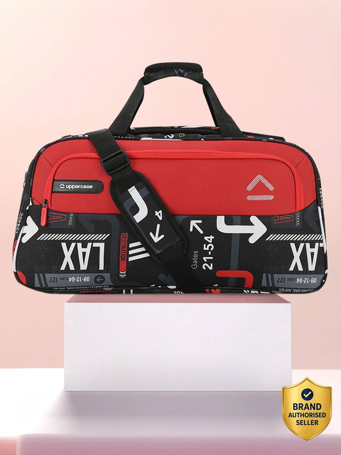 Uppercase JFK for Men & Women PVC Pocket Inside Duffel Without Wheels