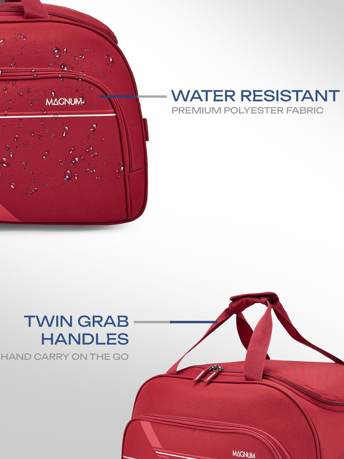 Image of Magnum by Safari THRUST 66 RDFL RED Duffel With Wheels (Strolley)