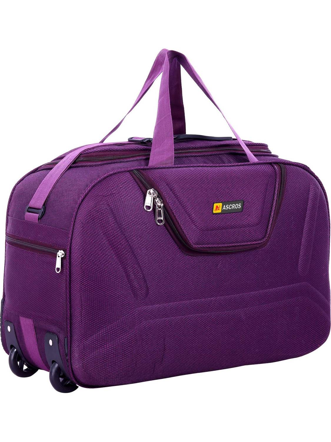 ASCROS Lightweight Rolling Duffel Bag - 2 Wheel luggage bag with top handle Duffel With Wheels (Strolley)