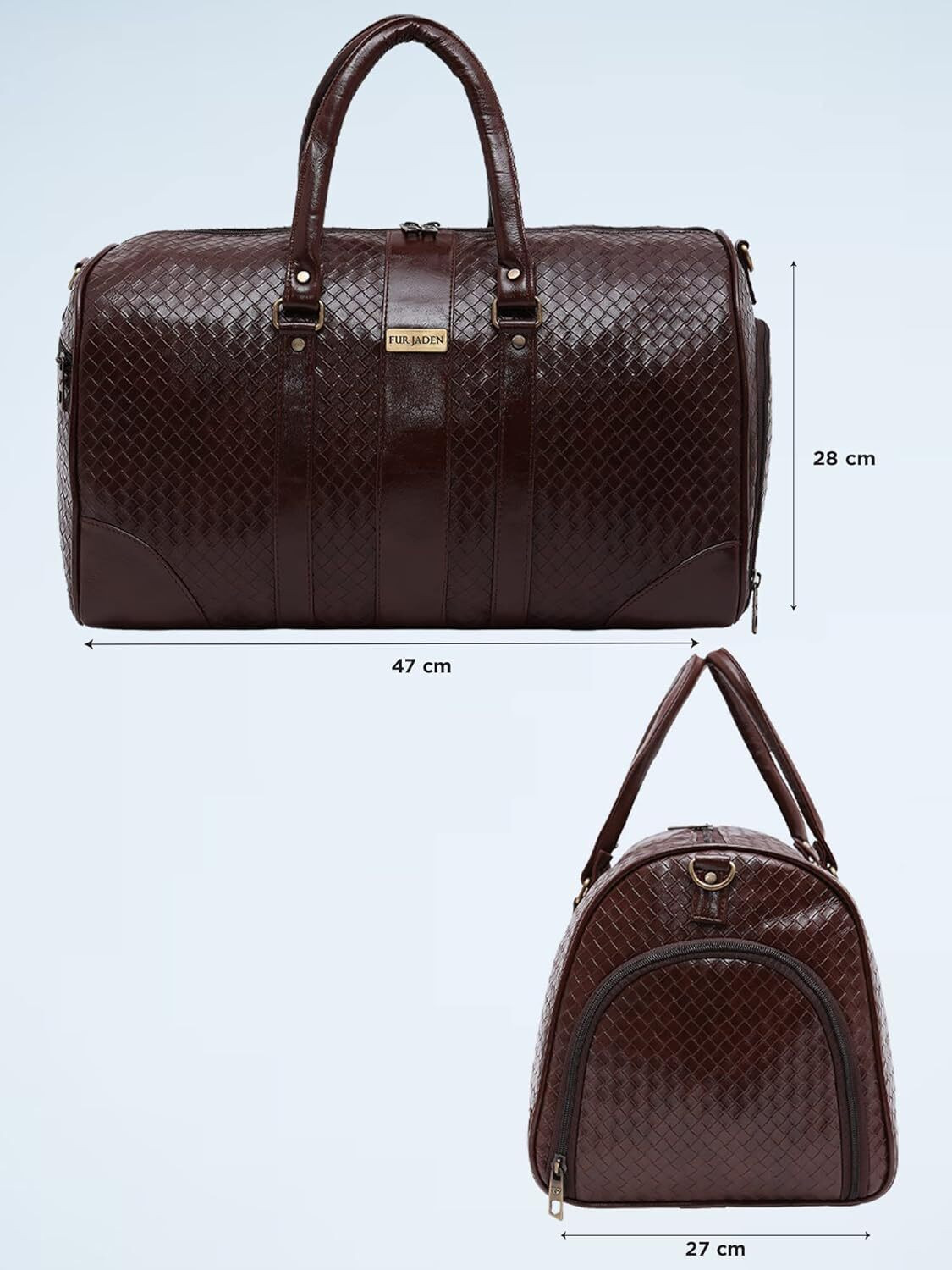 Image of FUR JADEN 32 L Hand Duffel Bag - DUFF60 Brown - Brown - Regular Capacity