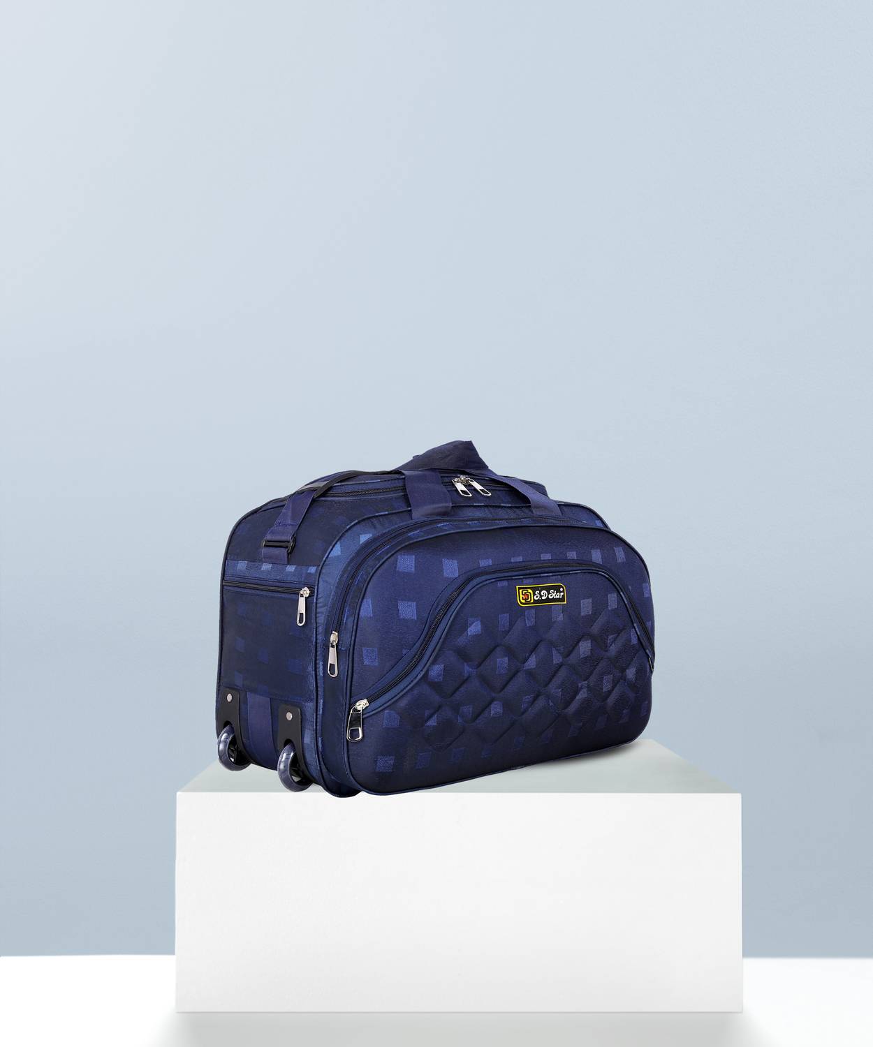 SD Star (Expandable) Fabric Travel for Men and Women Duffel With Wheels (Strolley)