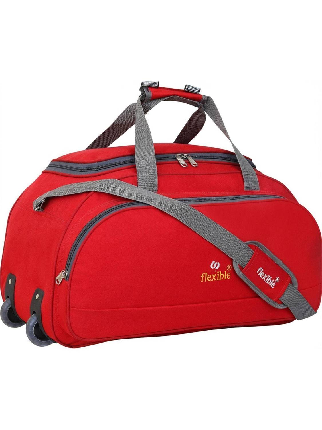Flexible (Expandable) FB Luggage with wheels Duffel With Wheels (Strolley)
