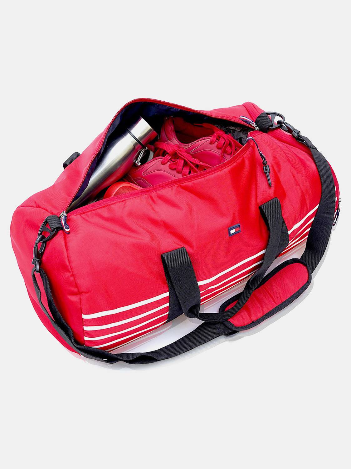Image of TOMMY HILFIGER 41 L Hand Duffel Bag - Raphael - Red - Large Capacity