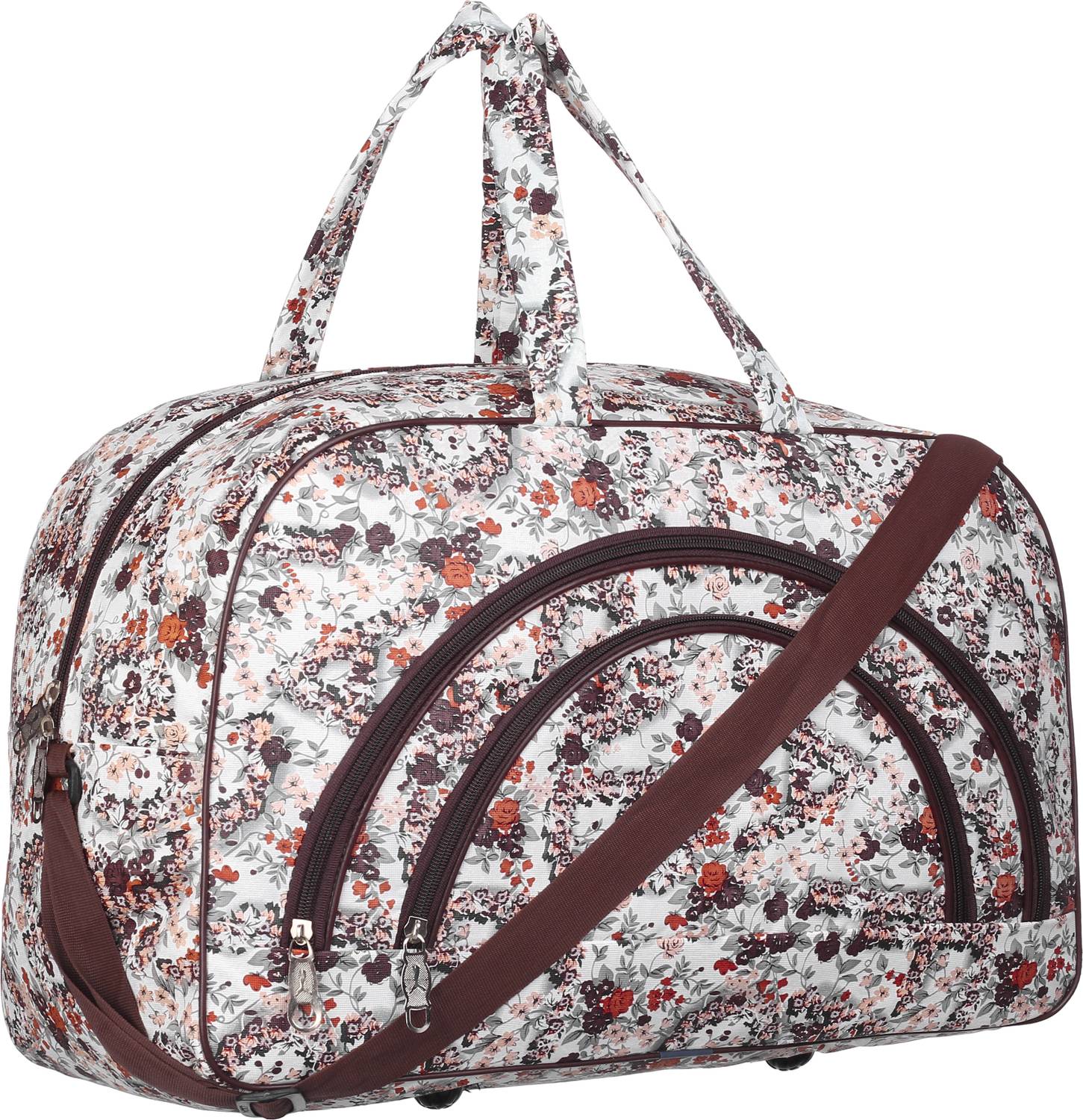 BLAZEHAVEN (Expandable) Women Printed Bag|Large Capacity|3 Front Zip Pockets|Anti-Theft Inner Pocket Duffel With Wheels (Strolley)