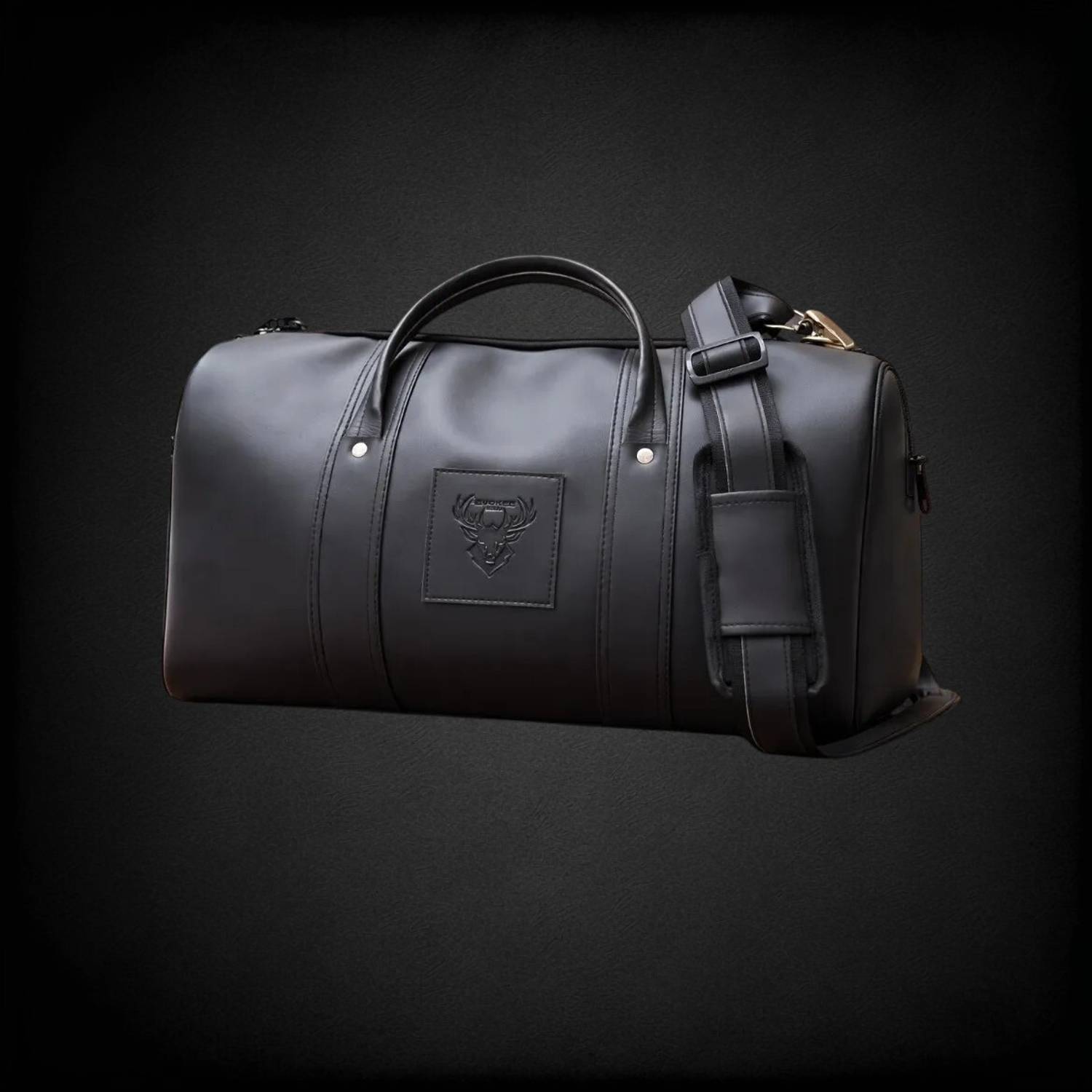 Evokee Ev989 Expandable Black Duffel