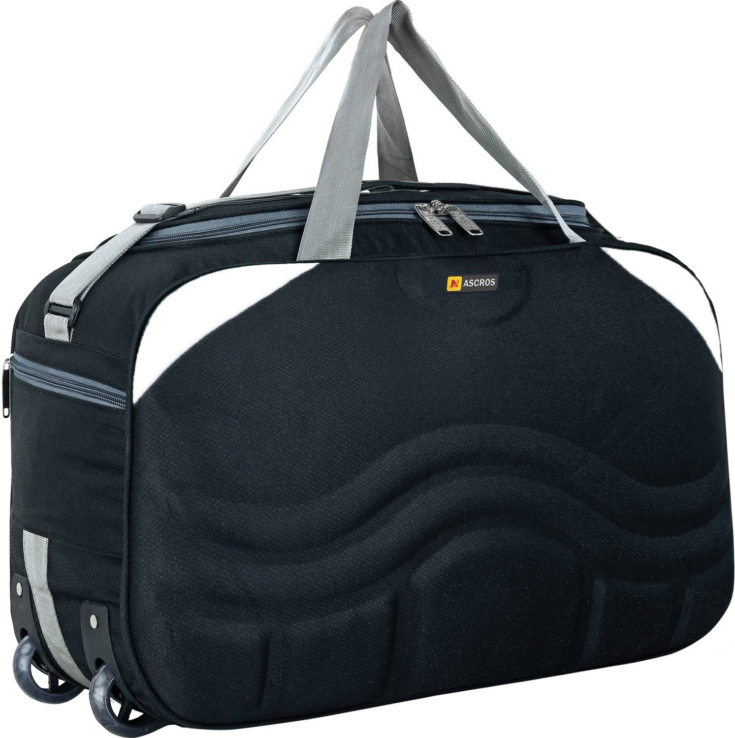 ASCROS Unisex Polyester Medium Size Travel Weekender Duffle Bag for Men & Women Duffel With Wheels (Strolley)