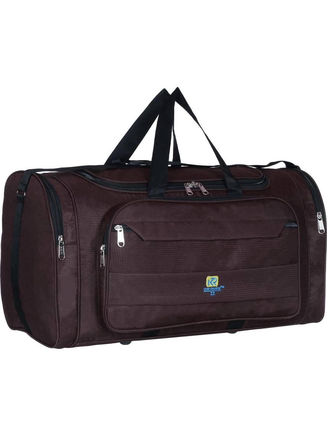 Airish (Expandable) Waterproof Luggage Travel Bag USE For All Purpose(Brown)65L Duffel Without Wheels