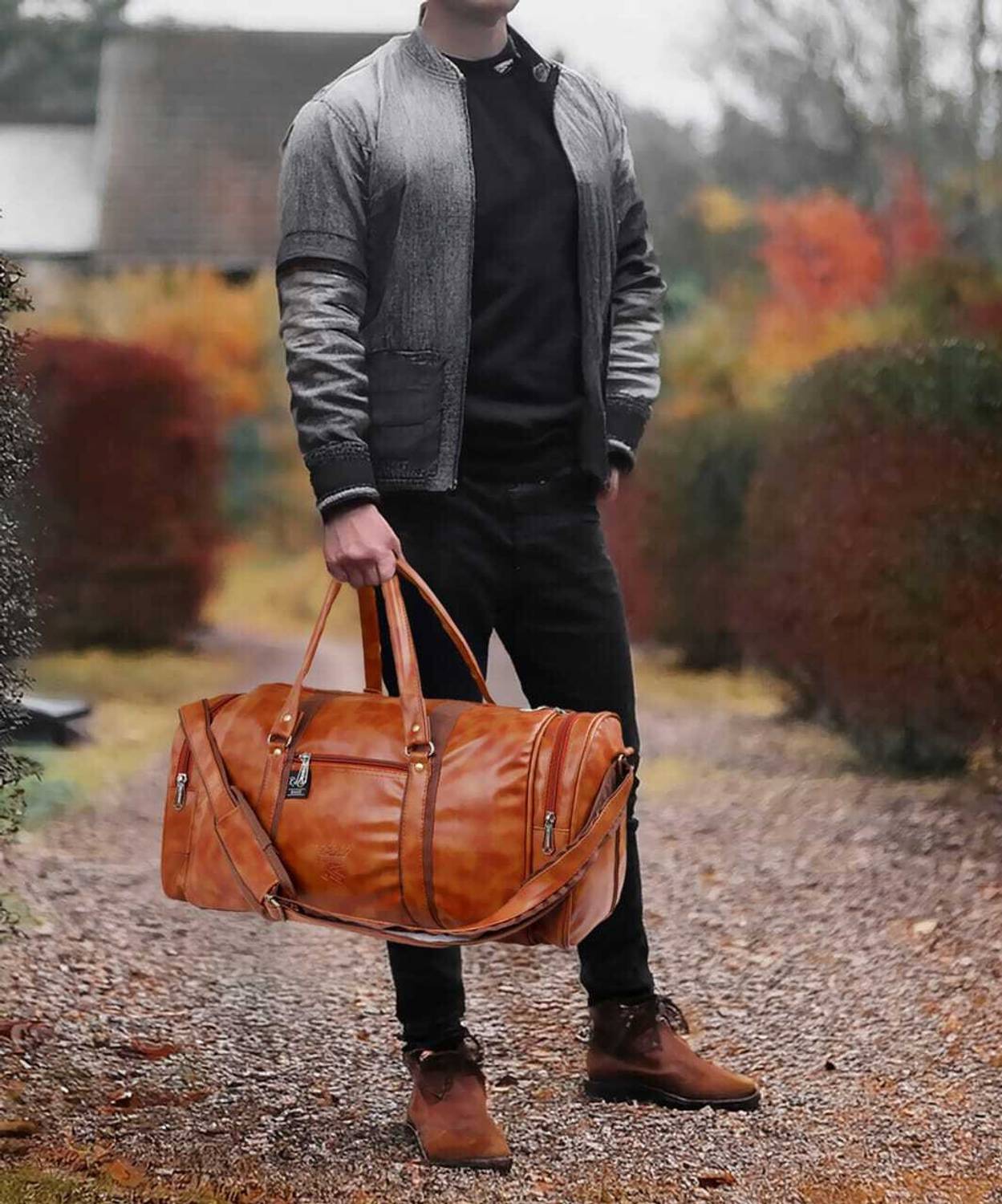 Wakins 54L Brown Duffle Bag - Image 2