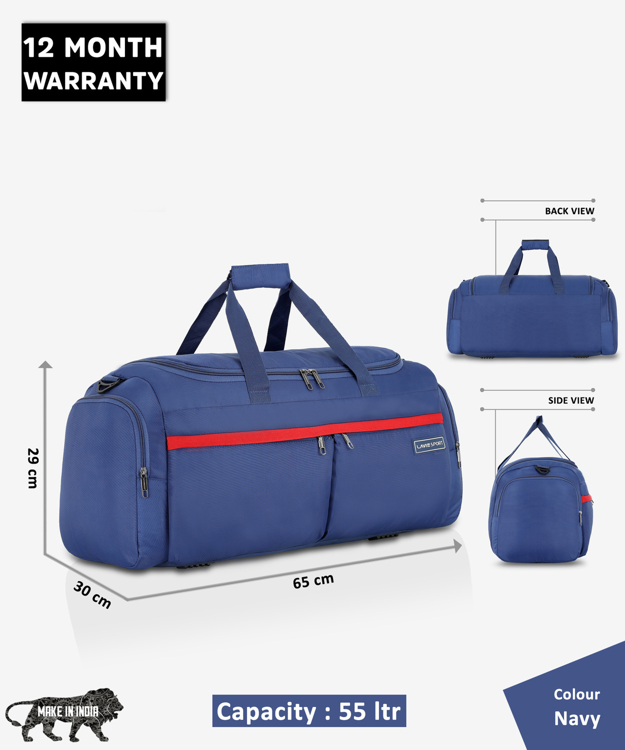 Image of Lavie Sport Epitome Large Airbag Gym Duffel Bag