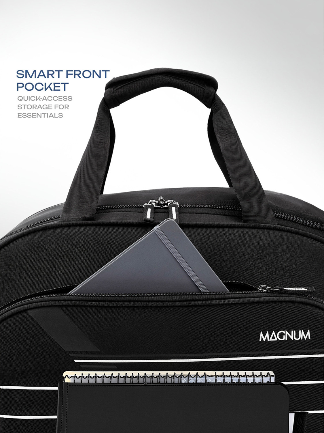 Image of Magnum by Safari THRUST 57 RDFL BLACK Duffel With Wheels (Strolley)