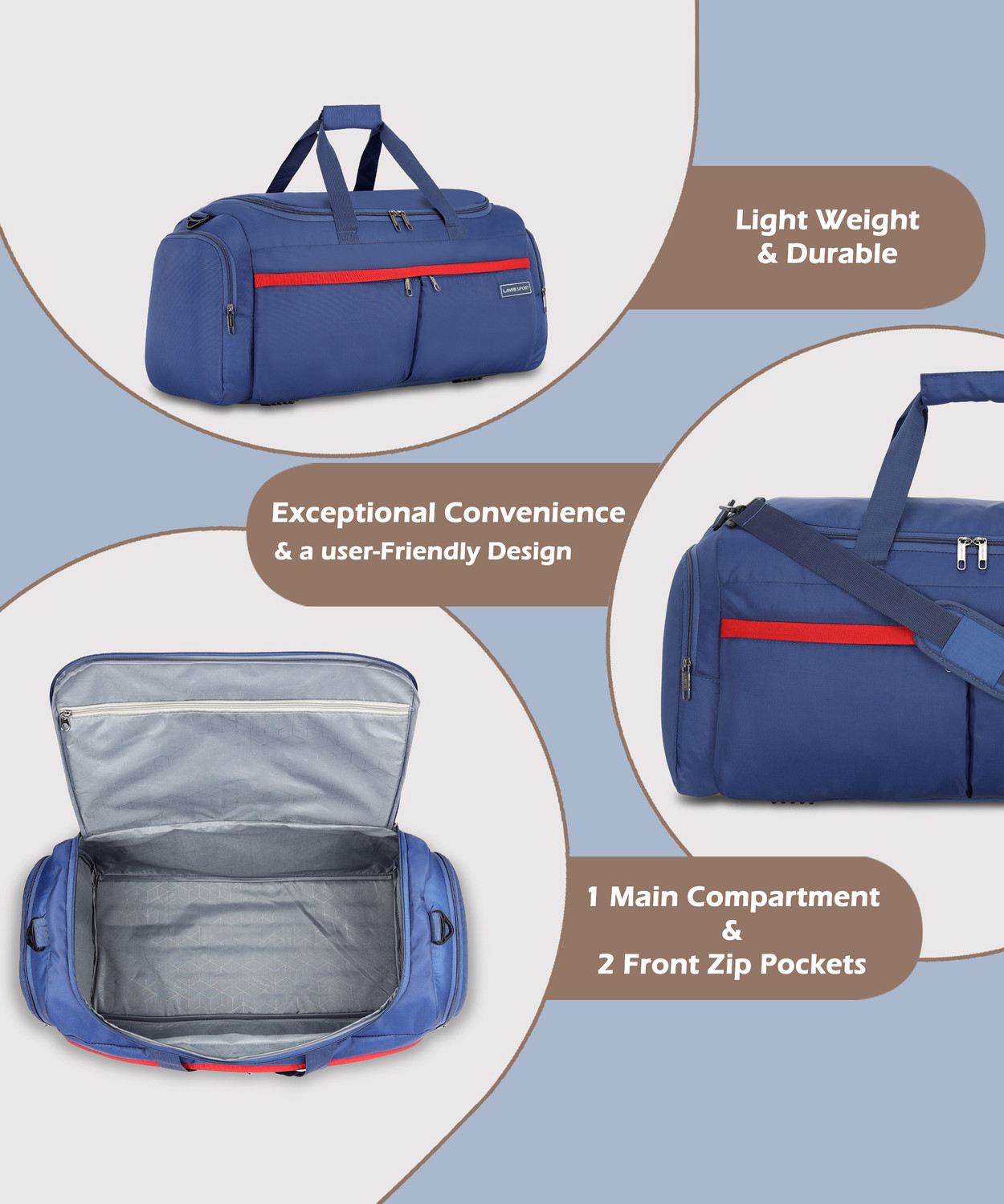 Image of Lavie Sport Epitome Large Airbag Gym Duffel Bag