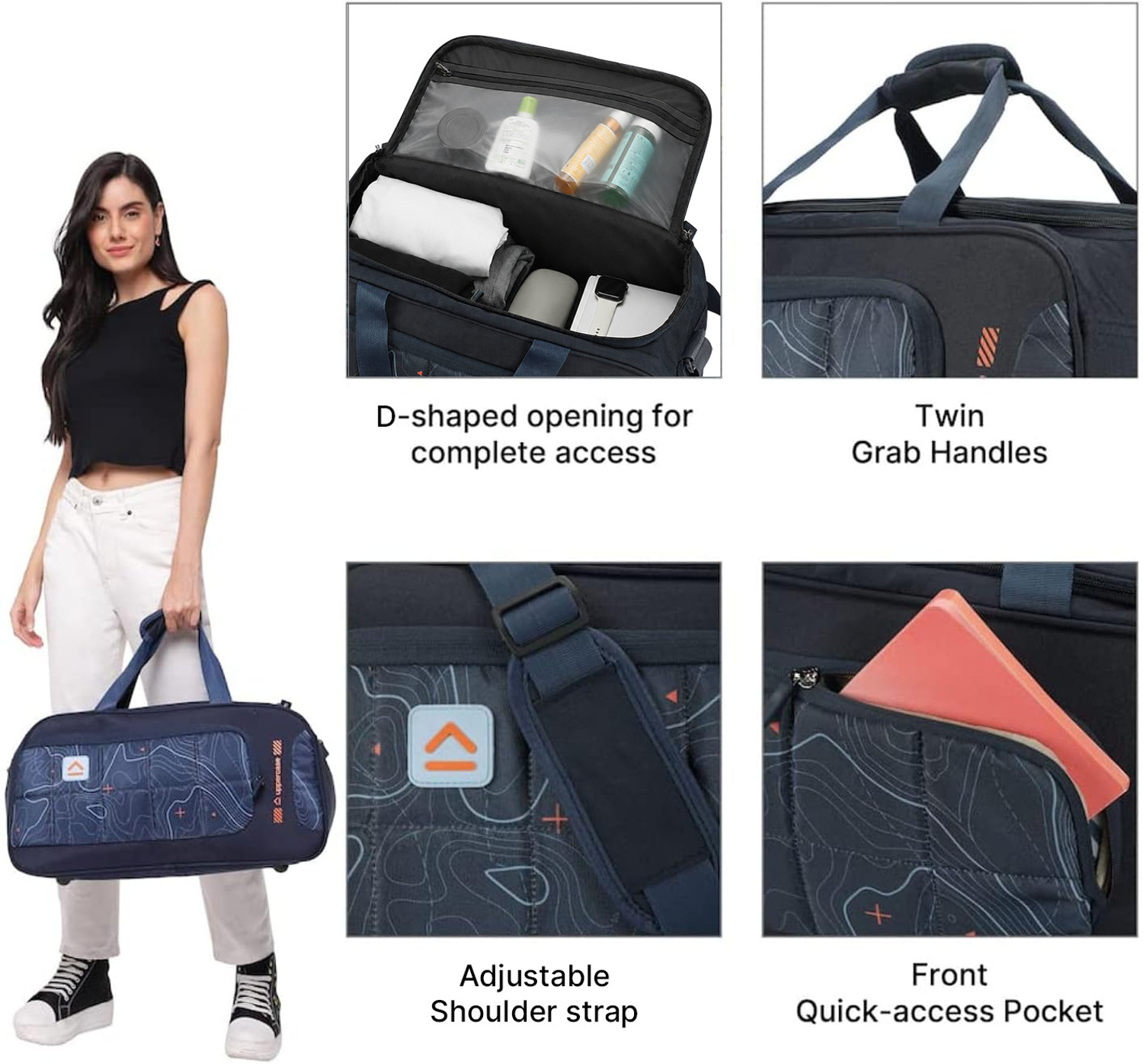 Image of Uppercase (Expandable) Topo 50cm Duffle Bag Duffel Without Wheels