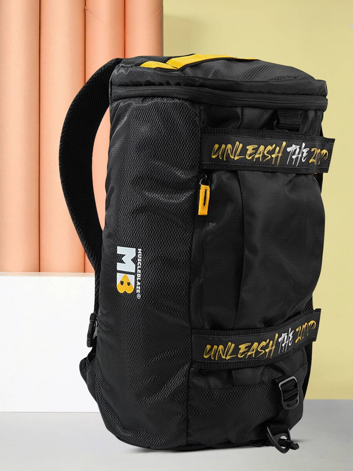MUSCLEBLAZE Hybrid Gym Duffel Bag Black - Price in India