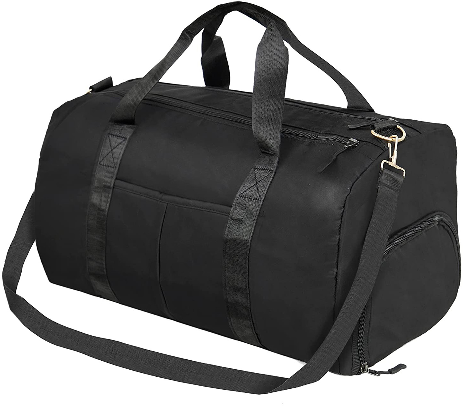 Image of STORITE Foldable Travel Duffle Bag, Sports Gym Shoulder Handbag Duffel Without Wheels