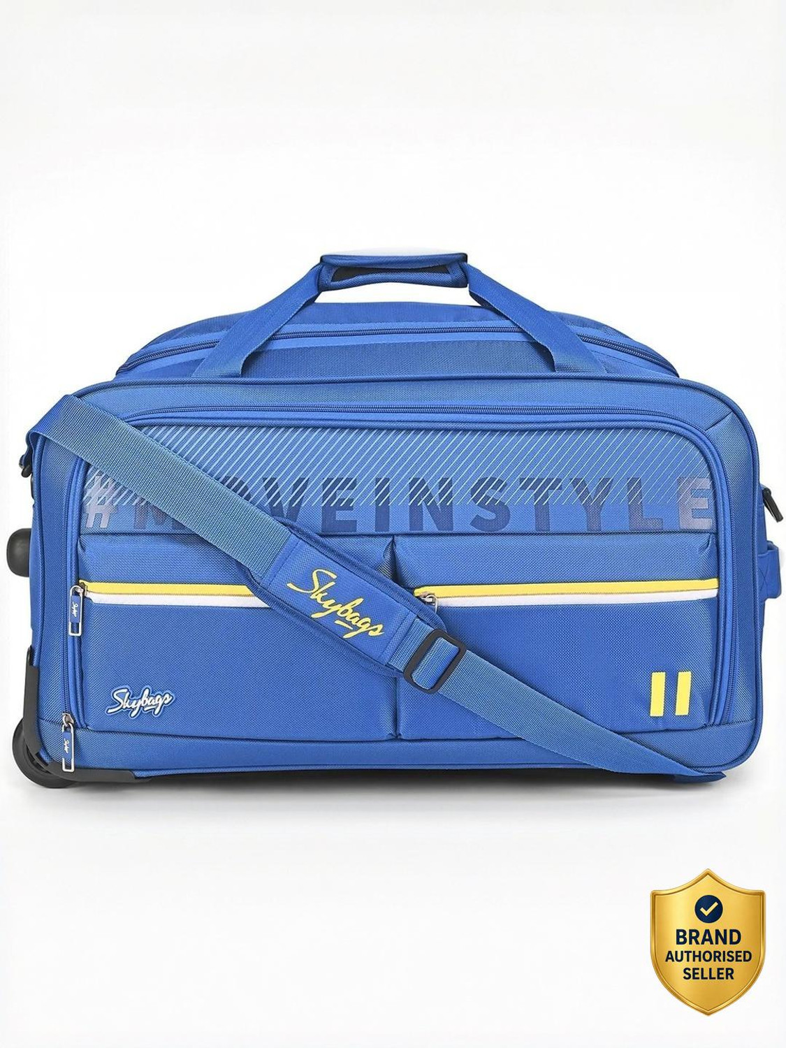 Image of SKYBAGS MUSE DFT 58 BLUE Duffel With Wheels (Strolley)