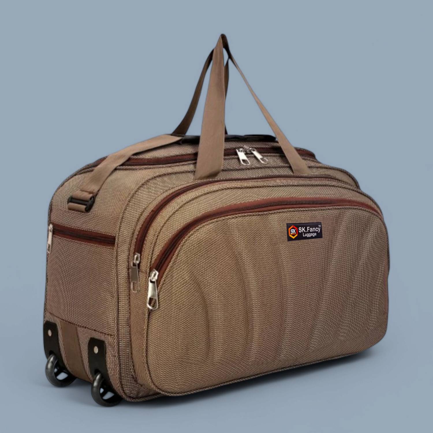 SK Fancy Luggage (Expandable) FL05-BR01 Duffel With Wheels (Strolley)
