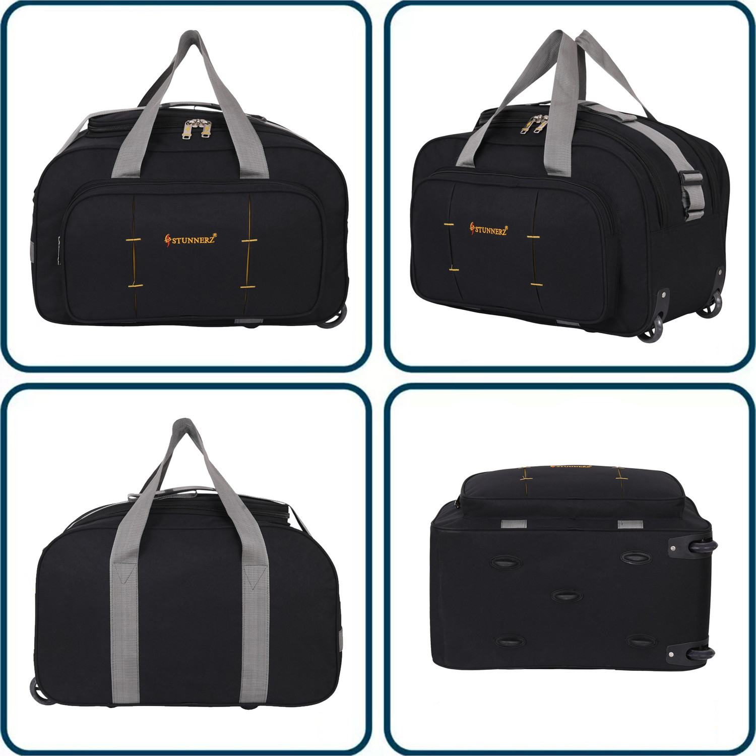 Image of STUNNERZ Premium Travel Duffle Bag | Waterproof, Heavy-Duty, Luggage with Smooth Wheels Duffel With Wheels (Strolley)
