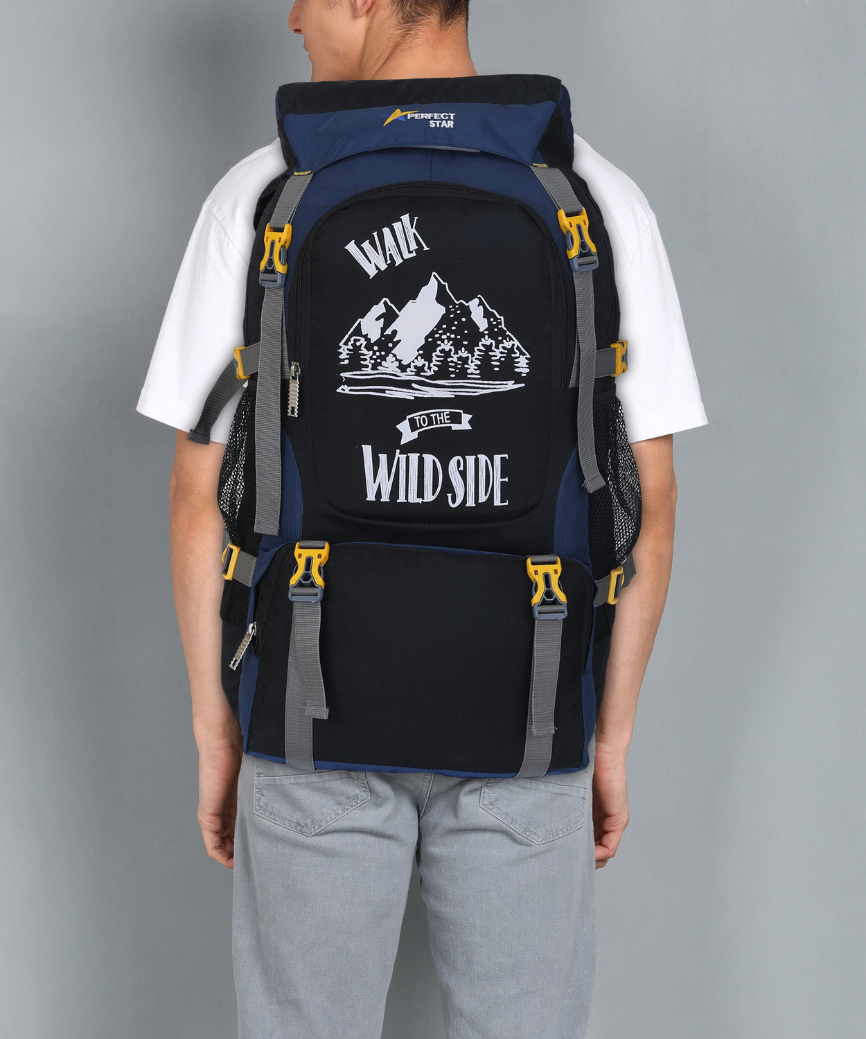 Image of PERFECT STAR (Expandable) PERFECT STAR NEW STYLE RUCKSACK BAG 75L Duffel Without Wheels