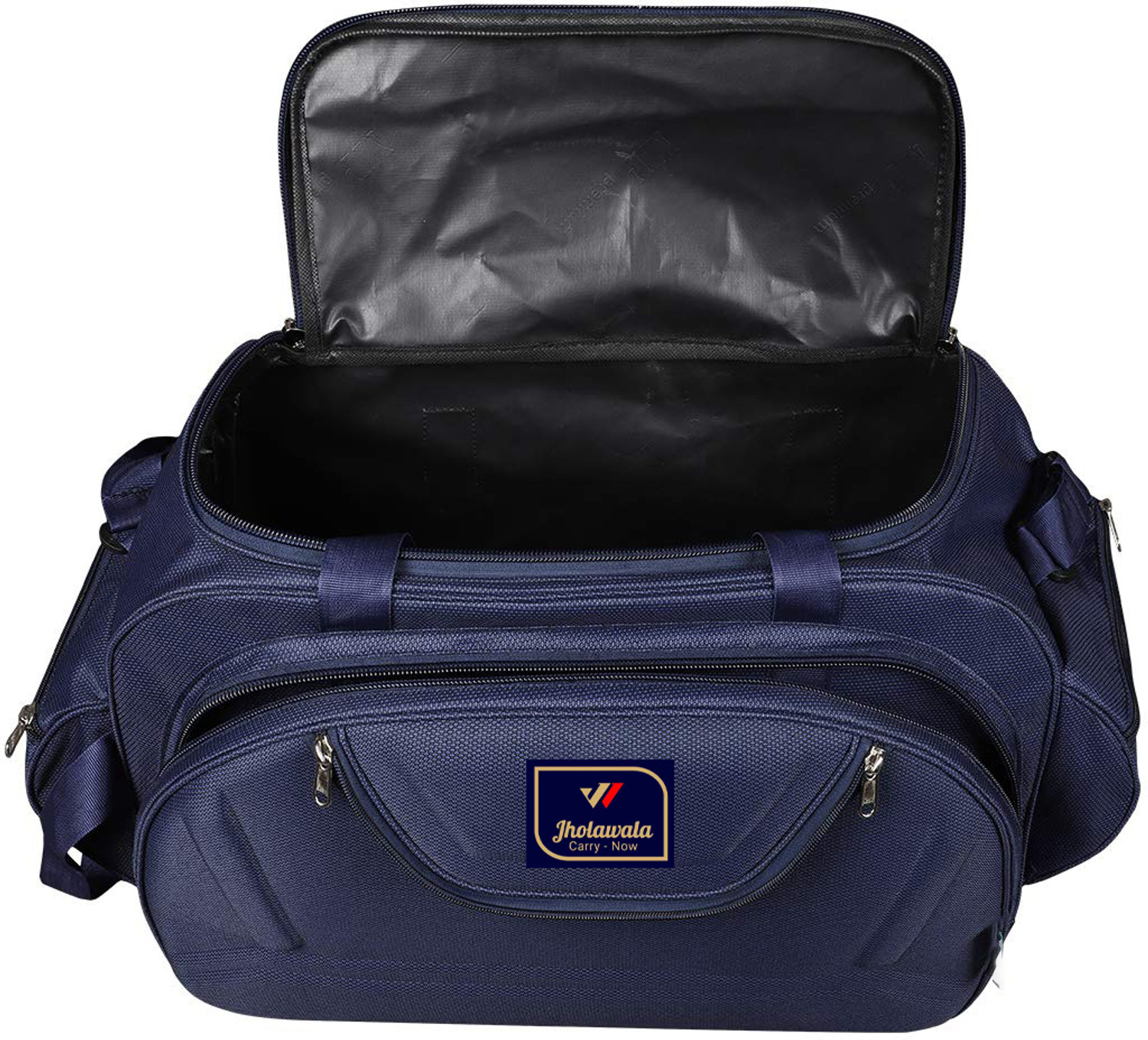 Image of Jholawala (Expandable) 61.9 L Premium quality Blue duffel bags Duffel With Wheels (Strolley)