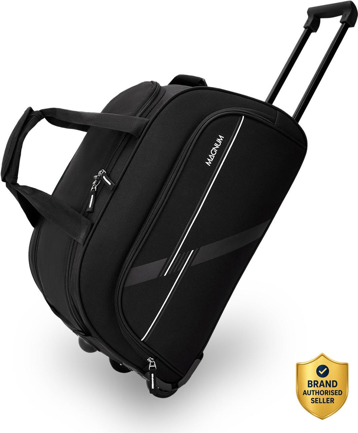Image of Magnum by Safari THRUST 57 RDFL BLACK Duffel With Wheels (Strolley)