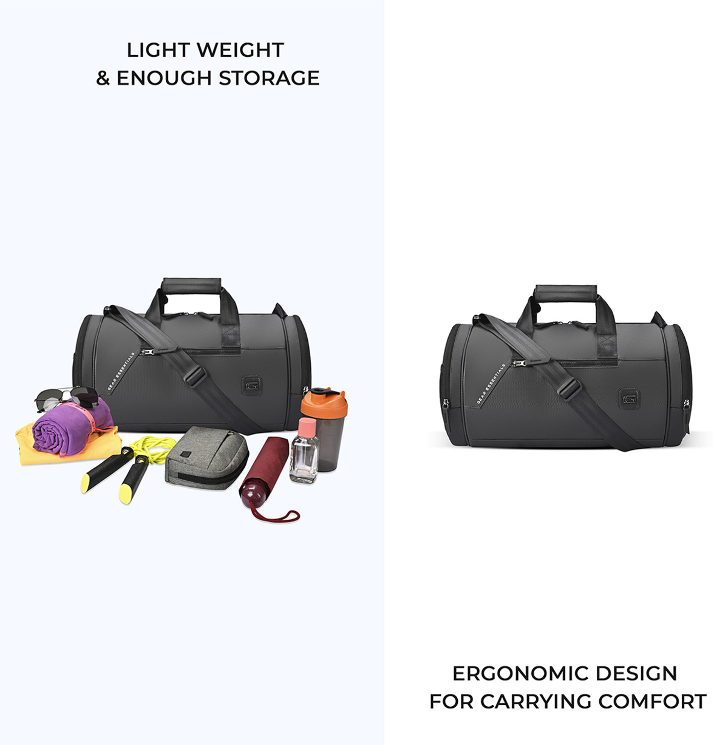 Image of Gear Cross Training Faux Leather Duffle Gym Duffel Bag