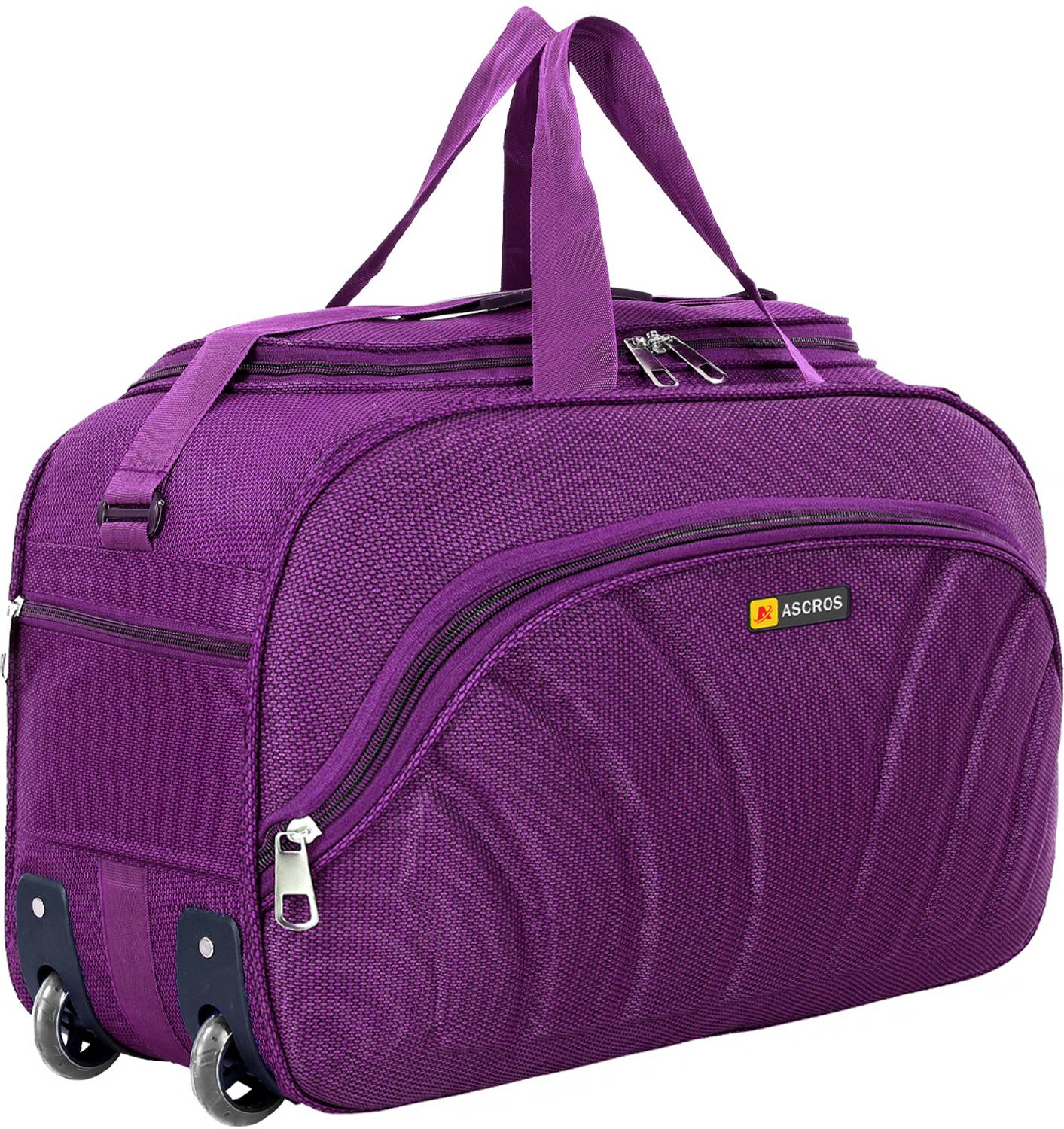 ASCROS Light weight travel luggage bag with wheels for Men & Women Duffel With Wheels (Strolley)